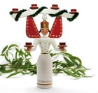 Lichterengel bunt mit Joch HxBxT 22x19x8cm NEU Engel Bergmann Licht Kerze