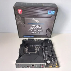 MSI MAG B660M MORTAR WIFI DDR4 LGA 1700 MicroATX Intel Mainboard - Bild 1 von 10