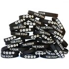 100 des quatre bracelets - bracelets d'inspiration religieuse message évangélique