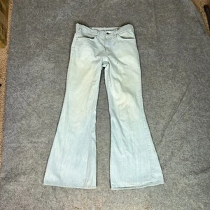 Vtg Levis Mens Jeans 30x30 Blue Denim Pant Bell Bottom Orange Tab 70s Flare - Picture 1 of 13