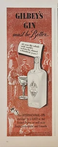 1940 Gilbeys Gin Vintage Ad its won the whole wide worlds acclaim - Picture 1 of 2
