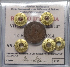 Königreich Italien 1 Cent 1914 BB\SPL Vittorio Emanuele III Italienische Münzen  - Bild 1 von 4