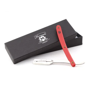 Manico IN Plastica Dritto Rasoio a Mano Libera per Uomo Barbiere Pieghevole - Picture 1 of 3