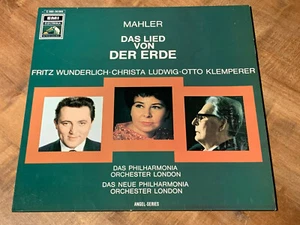 Mahler Das Lied von der Erde FRITZ WUNDERLICH CHRISTA LUDWIG KLEMPERER ANGEL LP - Picture 1 of 5