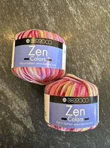 Lot of 2 - Berroco ZEN Colors Fashion Ribbon Yarn Color 8181 50g/ 110 yds - Picture 1 of 8