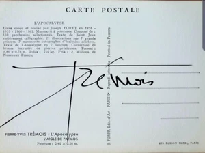 *REMOIS*PIERRE*YVES*L'APOCALYPSE*JOSEPH FORET*L'AIGLE DE PATMOS*CP*SIGNIERT*TINTE - Bild 1 von 5