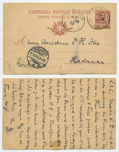 119454 - Ganzsache - Postkarte - Torino 26.8.1904 nach Hadamar - Picture 1 of 2
