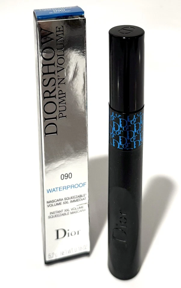 DIOR DIORSHOW PLUMP ‘N’ VOLUME WATERPROOF MASCARA 090 BLACK PLUMP NIB FULL SIZE - Image 1 of 1