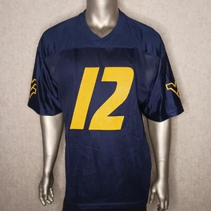 West Virginia Moutaineers Jersey #12 Mens Size XL WVU Blue NCAA Football - Picture 1 of 9