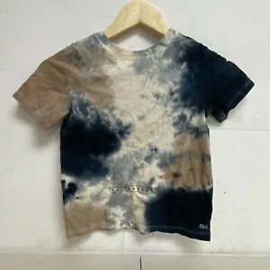 DSG Boy's SS Blotchy Tie Dye Pure Black / Warm Mush Btd DAB13105 BRAND NEW - Picture 1 of 4
