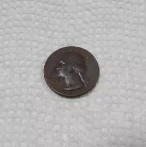 1965 US Quarter Coin Error Completely Missing Clad Layer 25 Cent Unclad Brown - Picture 1 of 14