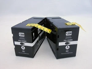 PGI1200 XL Black HY Ink Cartridge for Canon Maxify MB2320 MB2720 MB2120 2020 2PK - Picture 1 of 3