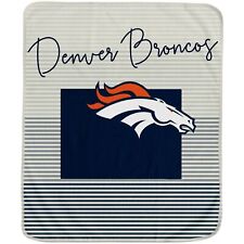 Denver Broncos NFL 60'' x 70'' Ultra Fleece State Stripe Plush Blanket