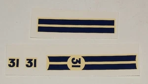 Dinky 133 Cunningham "Stripes and Number 31" Decal Set (#19) - Picture 1 of 1