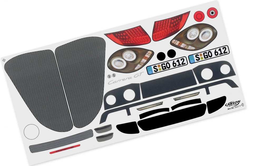 FG Team-Dekorbogen Porsche Carrera GT - Set - 2083/01 - Team decals - Bild 1 von 1
