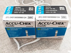 N° 2 scatole da 50 strisce reattive Accu Chek Guide - scadenza Aprile 2026 - Foto 1 di 1