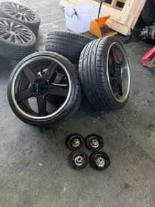RARE VEILSIDE WHEELS RIMS X4 OFF EVO 5X114.3 19" DEEP DISH SUIT SKYLINE SILVIA - Picture 1 of 6