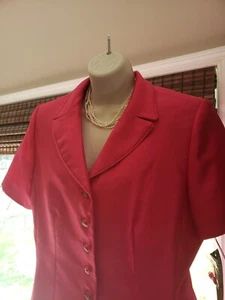 KASPER ASL SKIRT SUIT 2 Piece Suit Set Size 12 Punch Pinkx MSRP $159.99 - Picture 1 of 22
