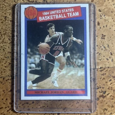 1984 time de basquete novato dos Estados Unidos Michael Jordan (RC) - Imagem 1 de 4