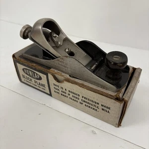 Dunlap Block Plane #3701 7 1/8 pulgadas de largo 1 5/8 cortador en caja original - Imagen 1 de 15