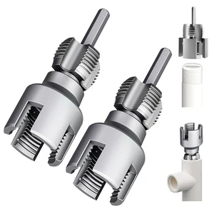 Integrated Internal & External Pipe ThreadingTool, PVC Pipe -Threader Kit New - Picture 1 of 15
