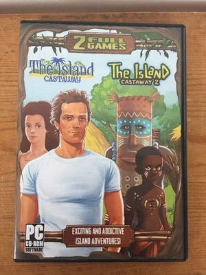 2002 Island Castaway 1 & 2 Island Adventure PC Computer Video Game CD ROM Disc - Image 1 of 4