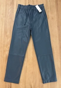 Neu Edc By Esprit Stretch Leder Imitat Hose Mit Zugband Gr. 34 Petrol Blau - Bild 1 von 3