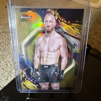 2024 Topps Finest UFC Uncommon Joe Pyfer #168 Gold Refractor 18/25 - Image 1 of 2