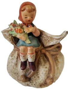 Vaso statuina ragazza con fiori Inarco 1961 circa Altezza 5,5" - Foto 1 di 10