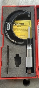 Starrett 436.1 1-2” Outside Micrometer, Range, .0001" With Wrench Included - Picture 1 of 1