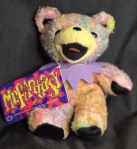 Peluche Grateful Dead Mr. Fantasy Bean Bear giocattolo da collezione blu liquido 2000 - Foto 1 di 8