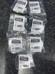 Set Of 7 Everbilt Magnetic Catches W/ Strike, Cabinet Latch, White Economy  New - Picture 1 of 5
