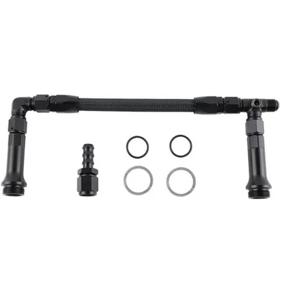Carburettor FuelLine AN6 3/8" Hose Black Double Feed Nylon Fiber High Quality - Image 1 of 4