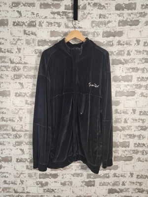Chaqueta deportiva de terciopelo SouthPole para hombre 2XL negra vintage hip-hop ropa de calle Foto 1 de 4