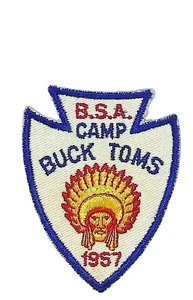 Camp Buck Toms 1957 Great Smoky Mountain Council TN BLU Bdr [MO2280] - Bild 1 von 2