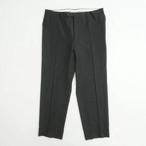Canali 1934 Mens Black Wool Dress Pants Trousers Italy Made 38x31 MEASURED - Picture 1 of 9