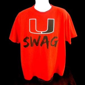 MIAMI HURRICANES offizielles "SWAG" T-SHIRT Herren Champs Sport Fußball LARGE, L - Bild 1 von 5