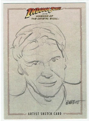 Indiana Jones Kingdom of the Crystal Skull Sketch Card 1/1 Kyle Babbitt - Image 1 of 4