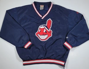 Vintage Cleveland Indians Pullover Puma Jacket - Men's Large ●See Notes - Picture 1 of 8