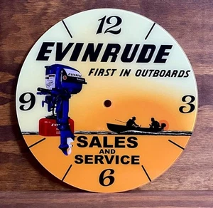 14-3/8" Evinrude rundes Glas Ersatz Zifferblatt für Pam Stil Uhr - Bild 1 von 1