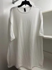 T-shirt Gildan Softstyle tinta unita bianca manica corta taglia grande 3XL nuova - Foto 1 di 6