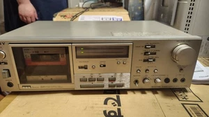 Sony TC-K75 Plateado Cassette Deck Power Probado Puerta Abre Japón JP F/S - Imagen 1 de 5