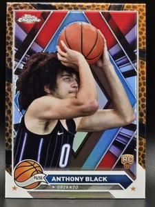 2023-24 Topps Chrome - Anthony Black #186 Orange Basketball Refractor (RC) - Picture 1 of 2