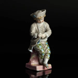 Signo del zodiaco figura mensual figura de porcelana pintada de color antiguo alrededor de 1900 sello - Imagen 1 de 7