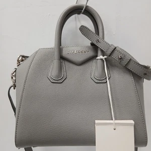 Givenchy Authentic Grey Leather Handbag 22x13x19cm RMF16-GB - Picture 1 of 9