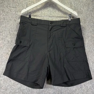 VTG Sportif Shorts Men's 38 Black Cargo Front Pockets Coach Volleyball Boat 90s - Picture 1 of 8