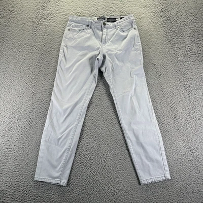 Pantalones de mezclilla para mujer Buffalo David Bitton 6 blancos ajustados al tobillo tiro medio elásticos Foto 1 de 4