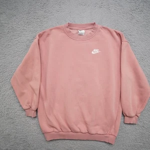 Nike Sweatshirt Large Pink Club Fleece Mittelarm Pullover Rundhals - Bild 1 von 13