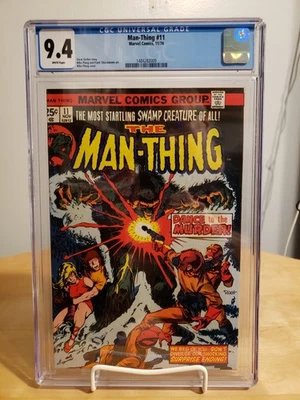 MAN-THING # 11 CGC 9,4 PÁGINAS BLANCAS - ¡LA CRIATURA PANTANERA MÁS SORPRENDENTE DE TODAS! Foto 1 de 4