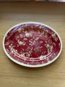 WAVERLY Jardín Habitación Fruta Inodoro Plato Frutas Rojo Blanco Decoración Floral Cocina - Imagen 1 de 4